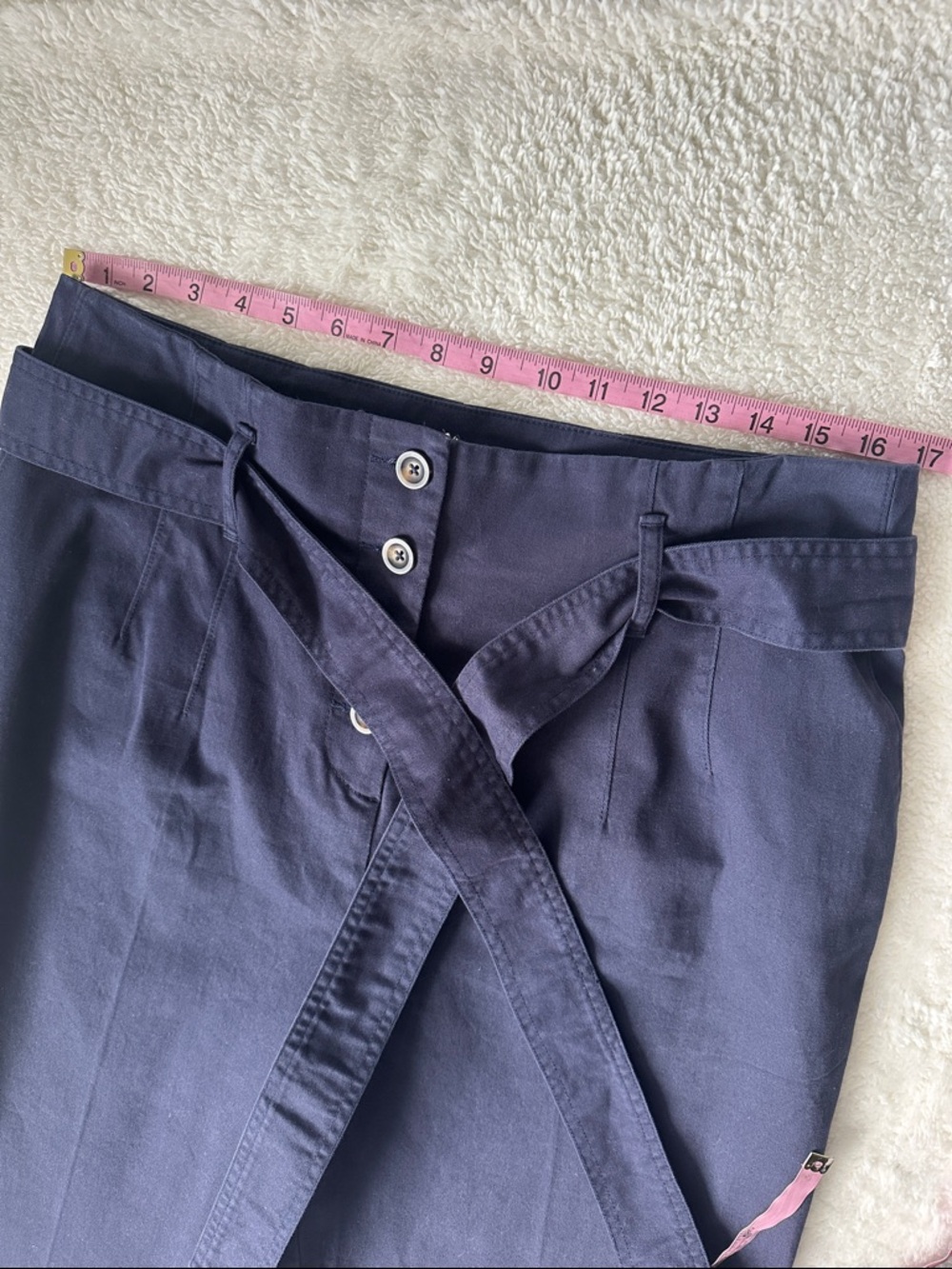 Nwt Boden Berkeley Tapered Trousers Women 12 Blue High Waist Coastal Preppy - Picture 6 of 9